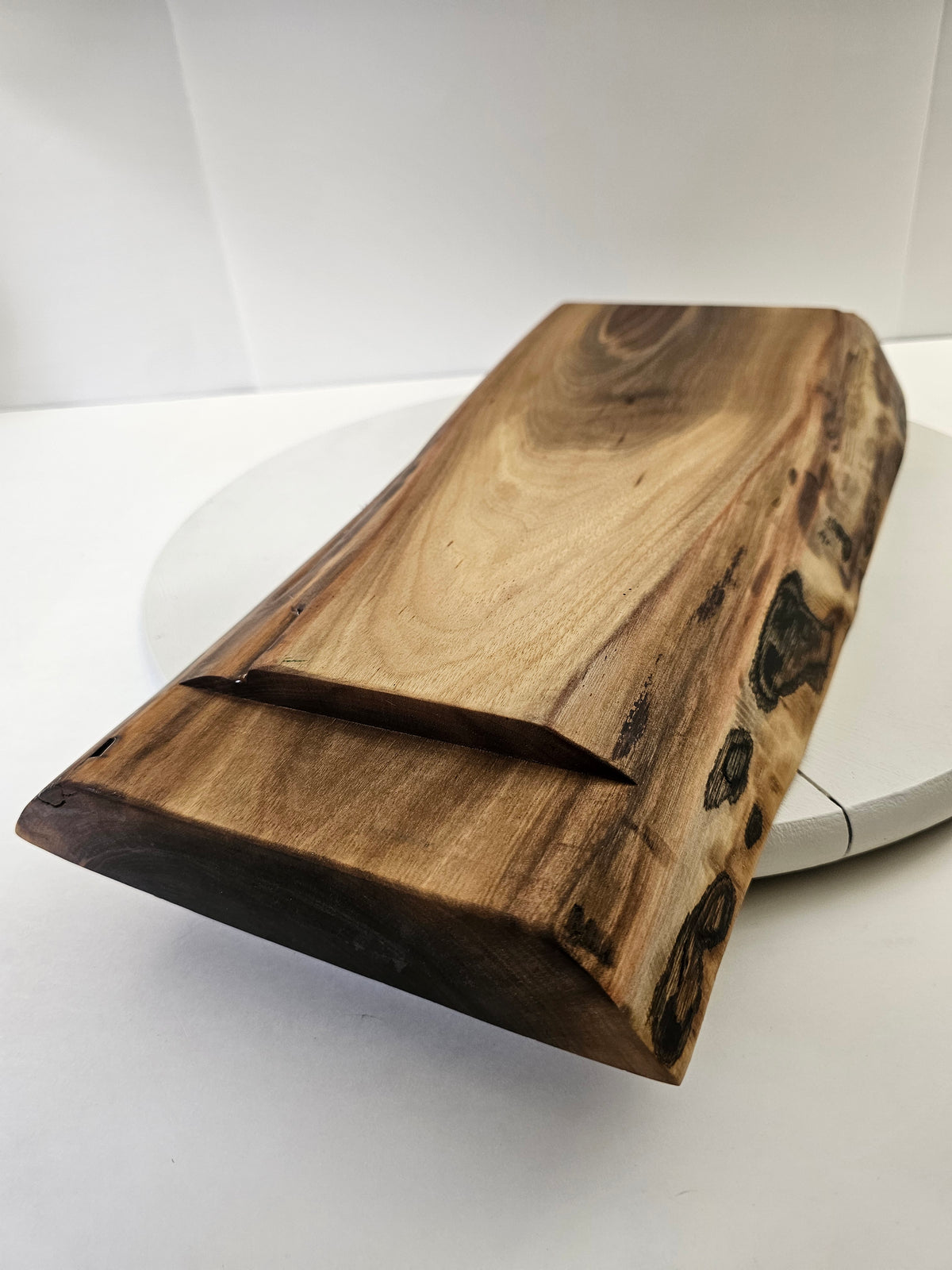The Canoe (Black Walnut Charcuterie & Serving Board)