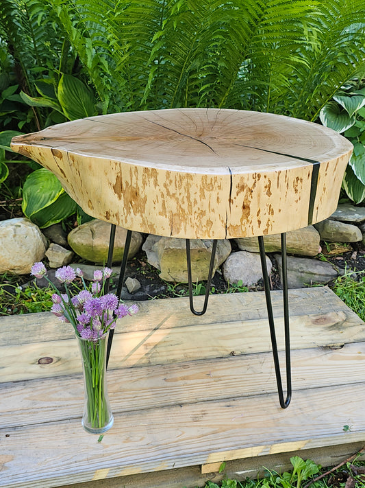 Live-Edge Cherry Slab Table