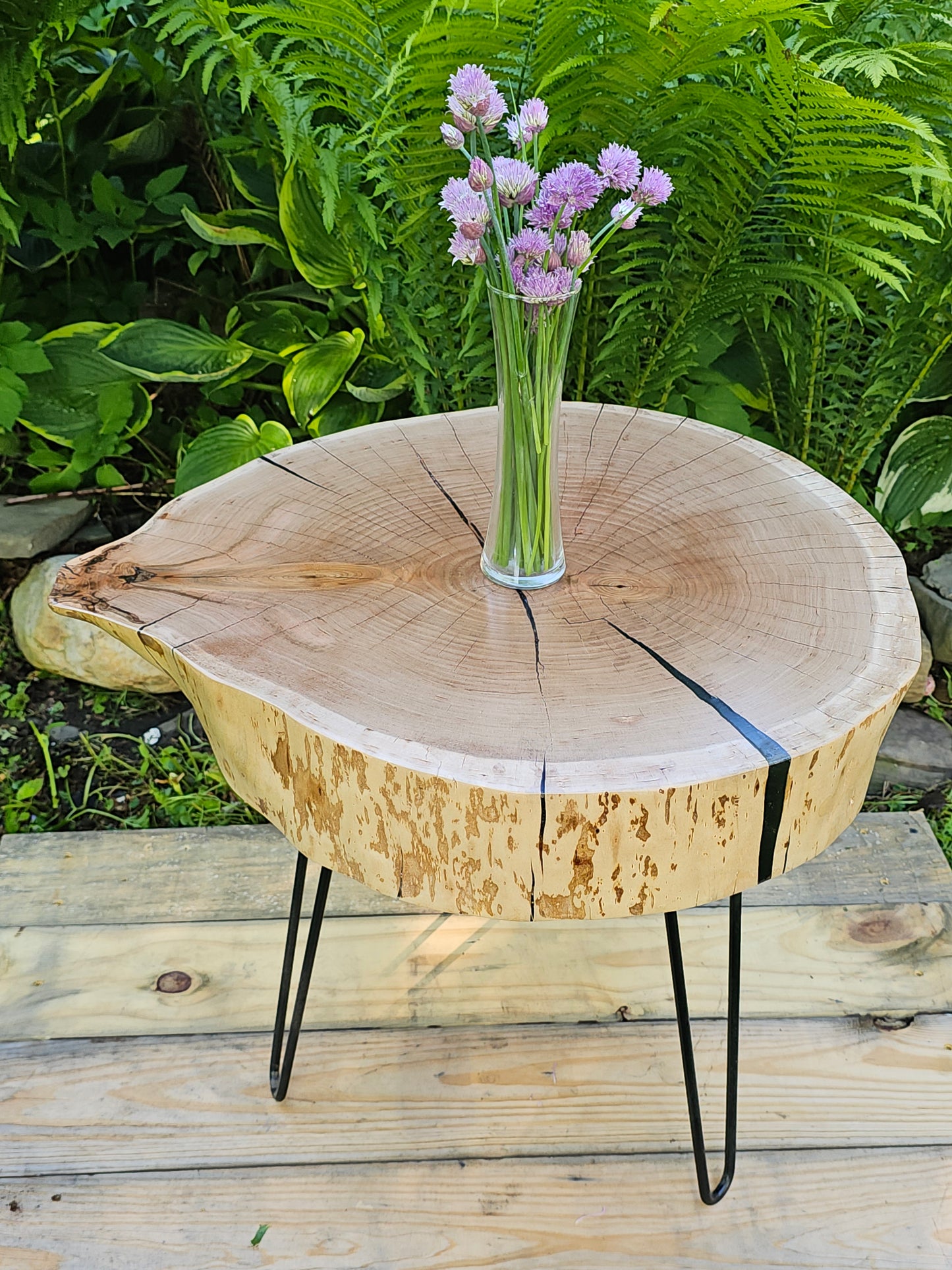 Live-Edge Cherry Slab Table